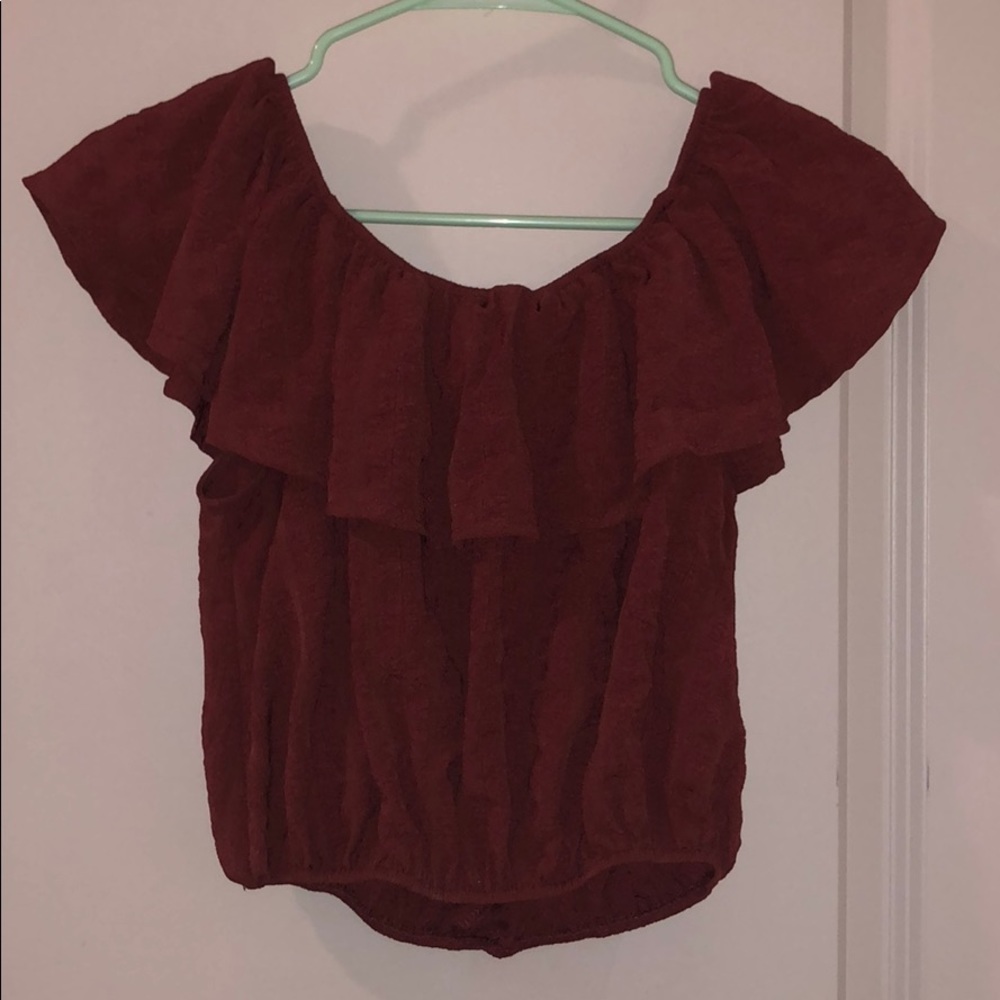 over the shoulder top